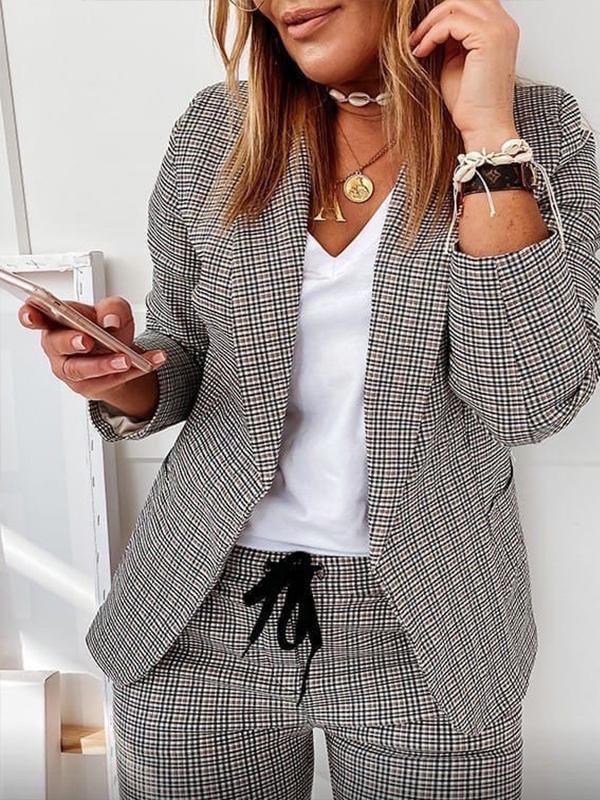 Women's Casual Plaid Set – Lumi