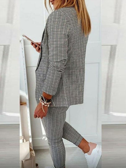 Women's Casual Plaid Set – Lumi – view 2