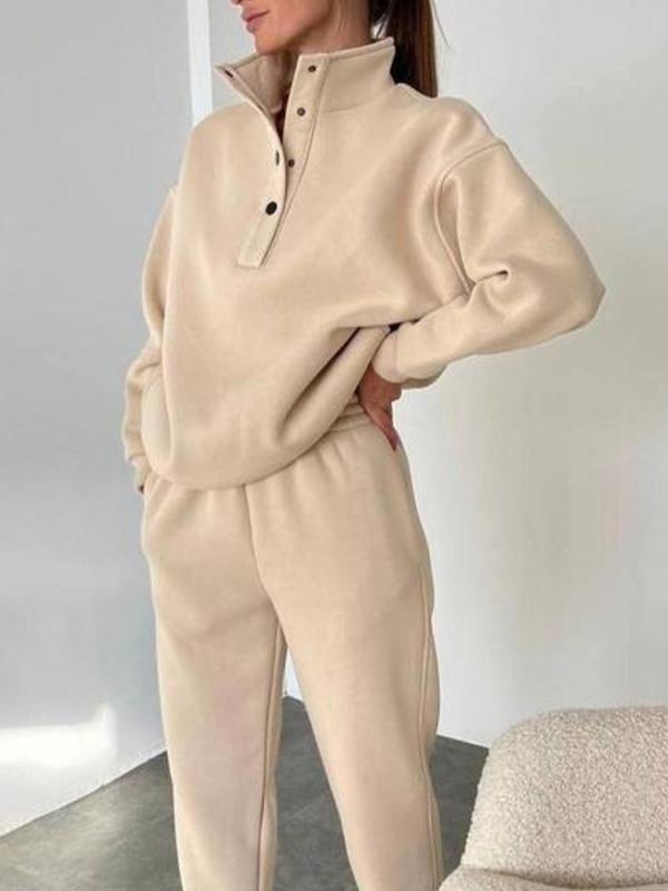 Women's Two-Piece Button Turtleneck Set – Madeline