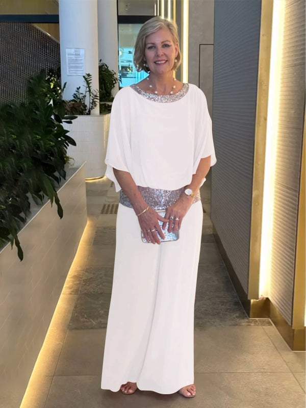 Women's Elegant Chiffon Set with Sequin Detail – Ramona – view 13