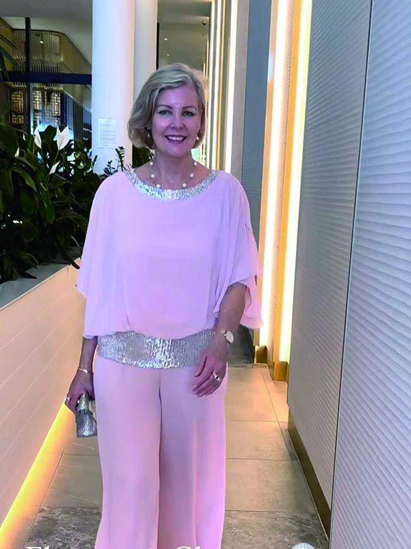 Women's Elegant Chiffon Set with Sequin Detail – Ramona – view 2