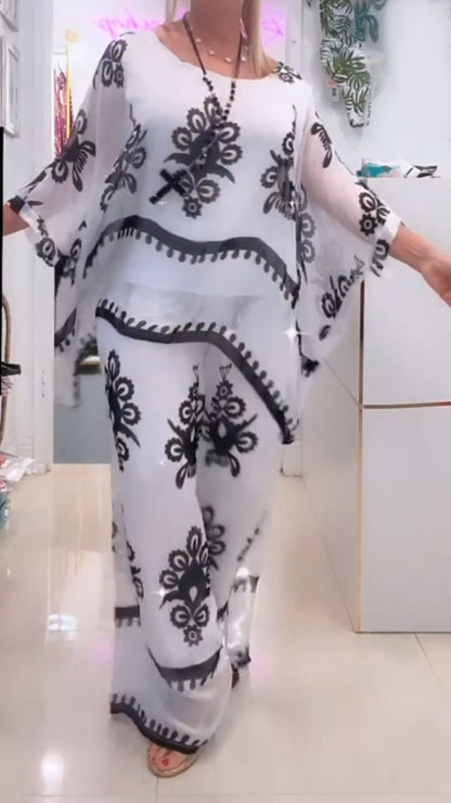 Women's Printed Two-Piece Set – Bridget – view 2