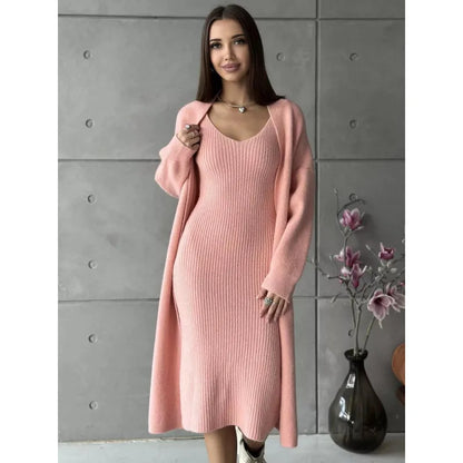 Women's Wool Dress – Pamela – Pink