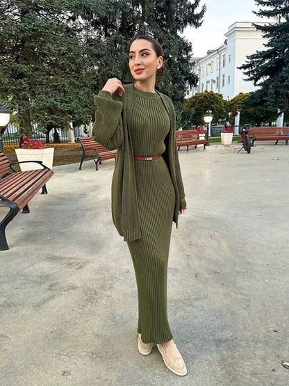 Women's Wool Dress – Blair – Green