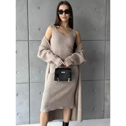 Women's Wool Dress – Pamela – Beige