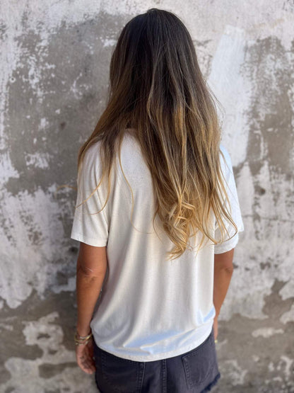 Embossed Letter-Print Tee – Pandora – view 4