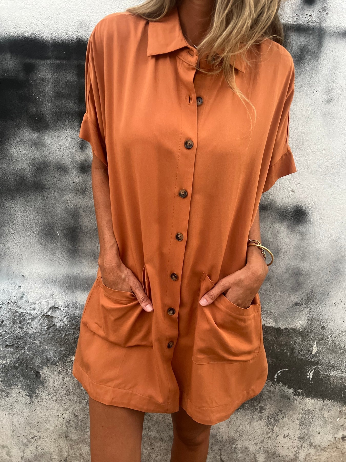 Comfort Long Cotton-Linen Shirt – Amara – view 5