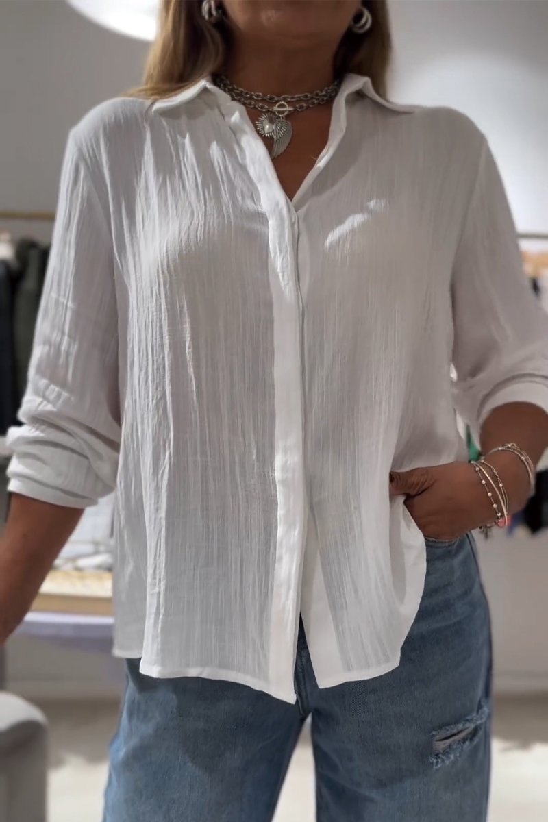 Casual Cotton-Linen Shirt – Elise