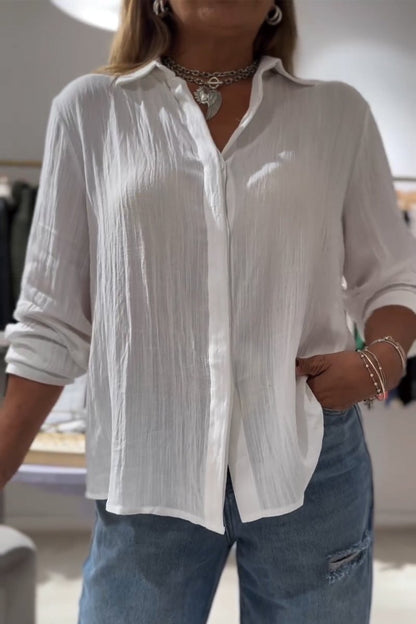Casual Cotton-Linen Shirt – Elise