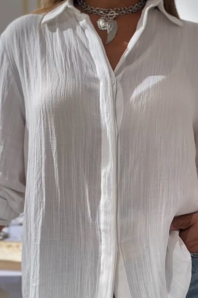 Casual Cotton-Linen Shirt – Elise – view 2