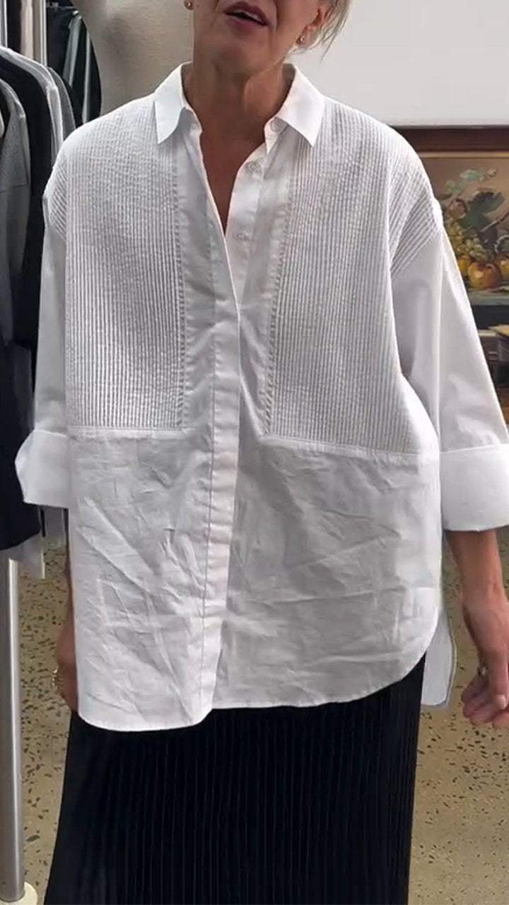 Women's Casual Long-Sleeve Lapel Shirt – Portia – Default Title