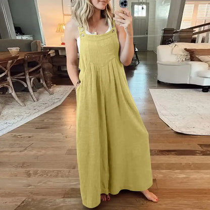Casual Linen Jumpsuit – Salome – view 5
