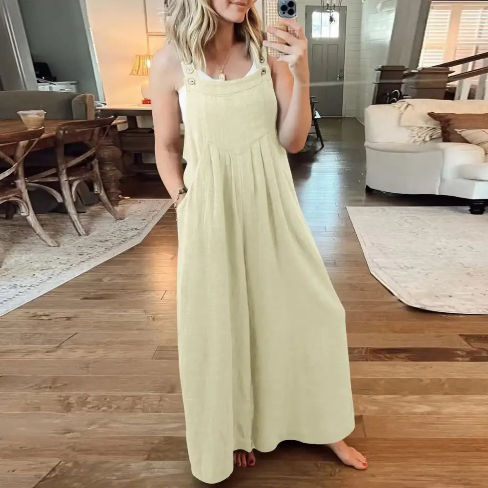 Casual Linen Jumpsuit – Salome – view 4