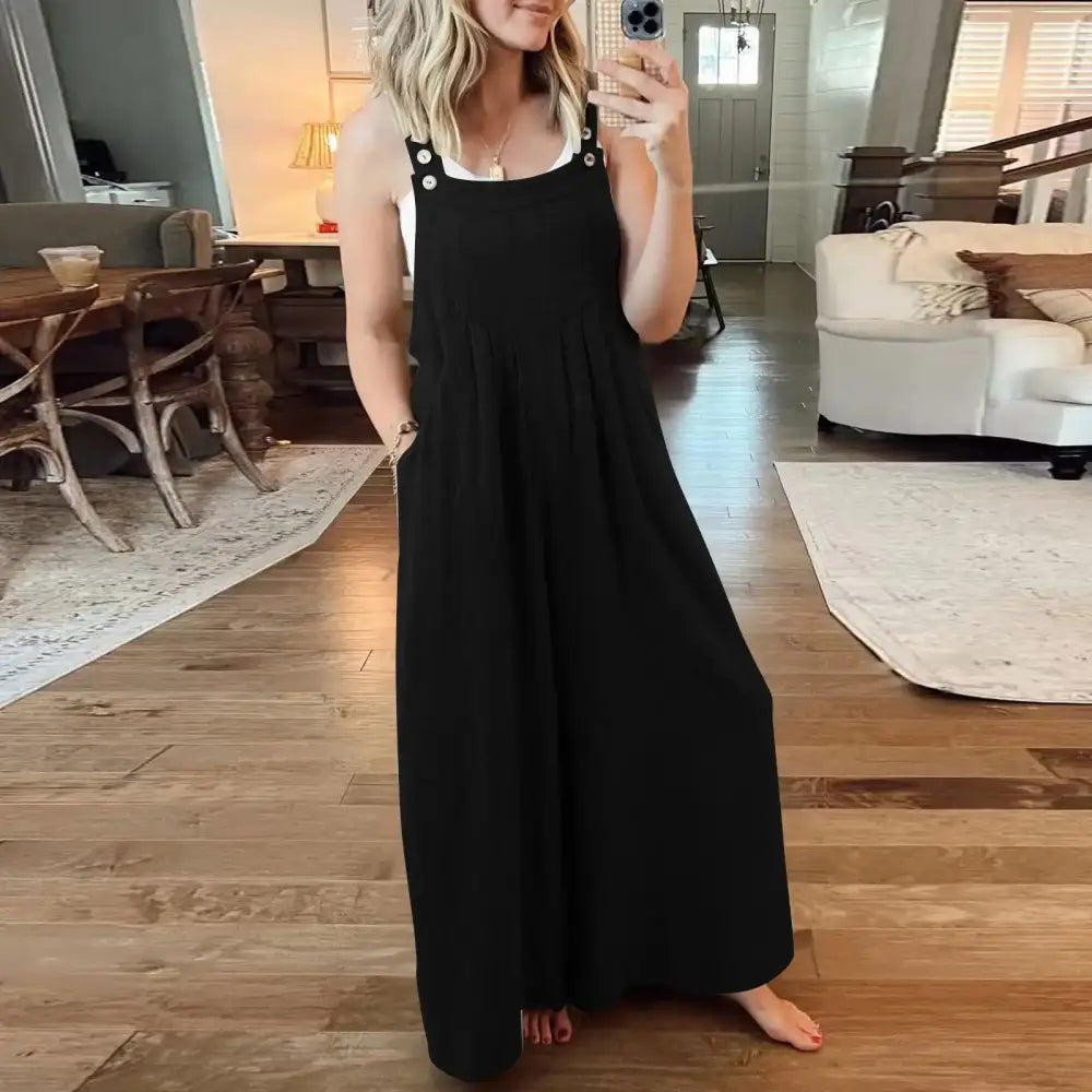 Casual Linen Jumpsuit – Salome – view 6