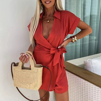 Women's V-Neck Jumpsuit – Maya