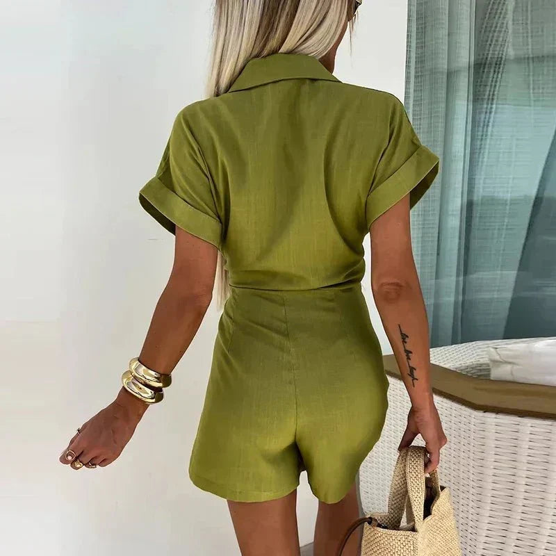 Women's V-Neck Jumpsuit – Maya – view 8