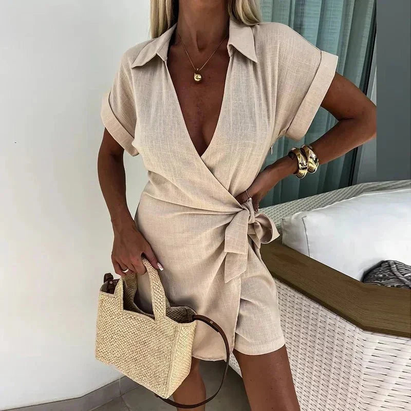 Women's V-Neck Jumpsuit – Maya – view 4