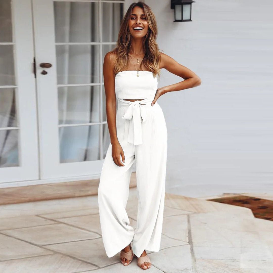 Women's Statement Jumpsuit – Sayo – White