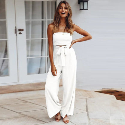 Women's Statement Jumpsuit – Sayo – White