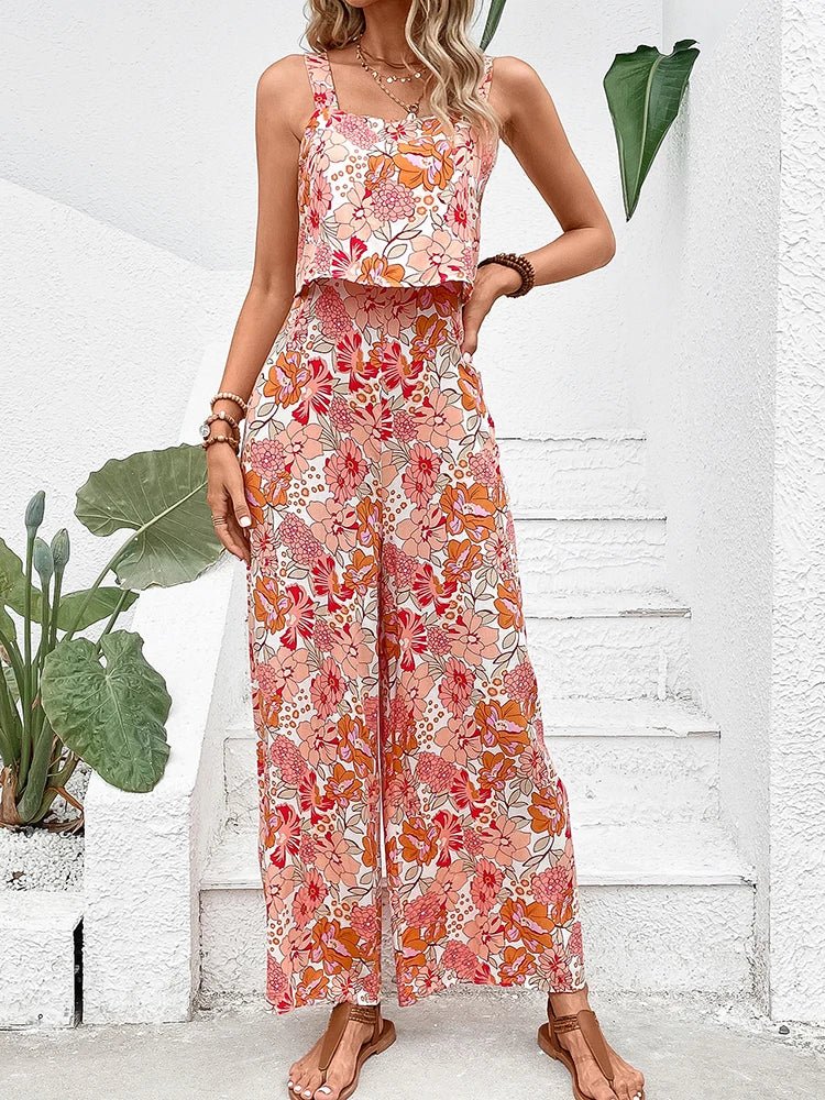 Women's Floral Jumpsuit – Perla – view 2