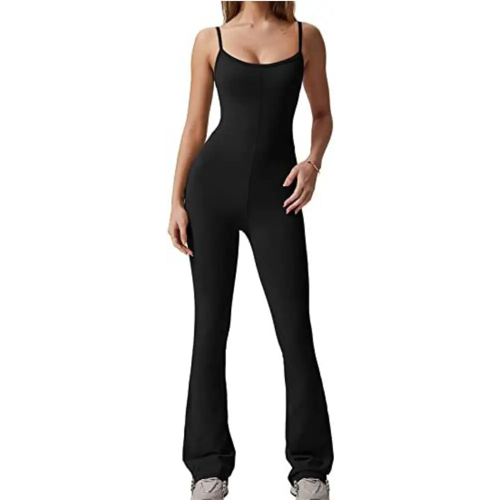 Women's Flare-Hem Legging Jumpsuit – Dahlia – view 2