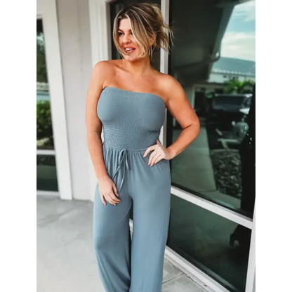 Women's Strapless Jumpsuit – Ida – view 9