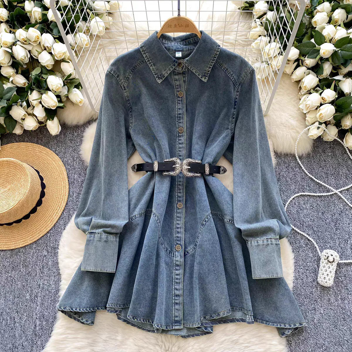 Women's Denim Dress – Kendi – view 5