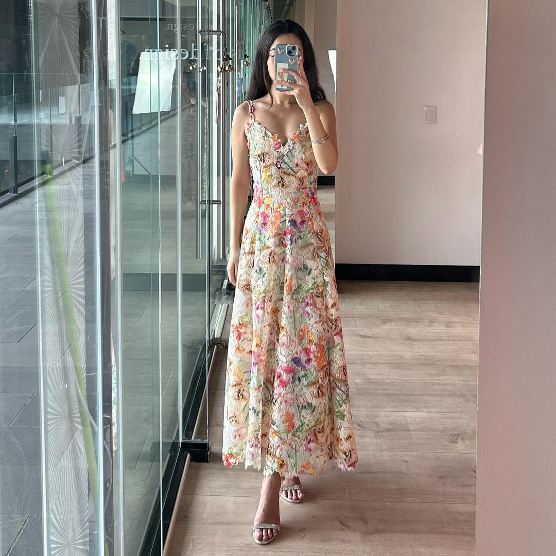 Women's Long Floral Dress – Bruna