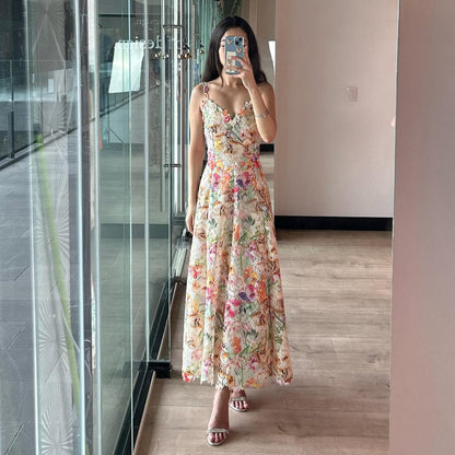 Women's Long Floral Dress – Bruna