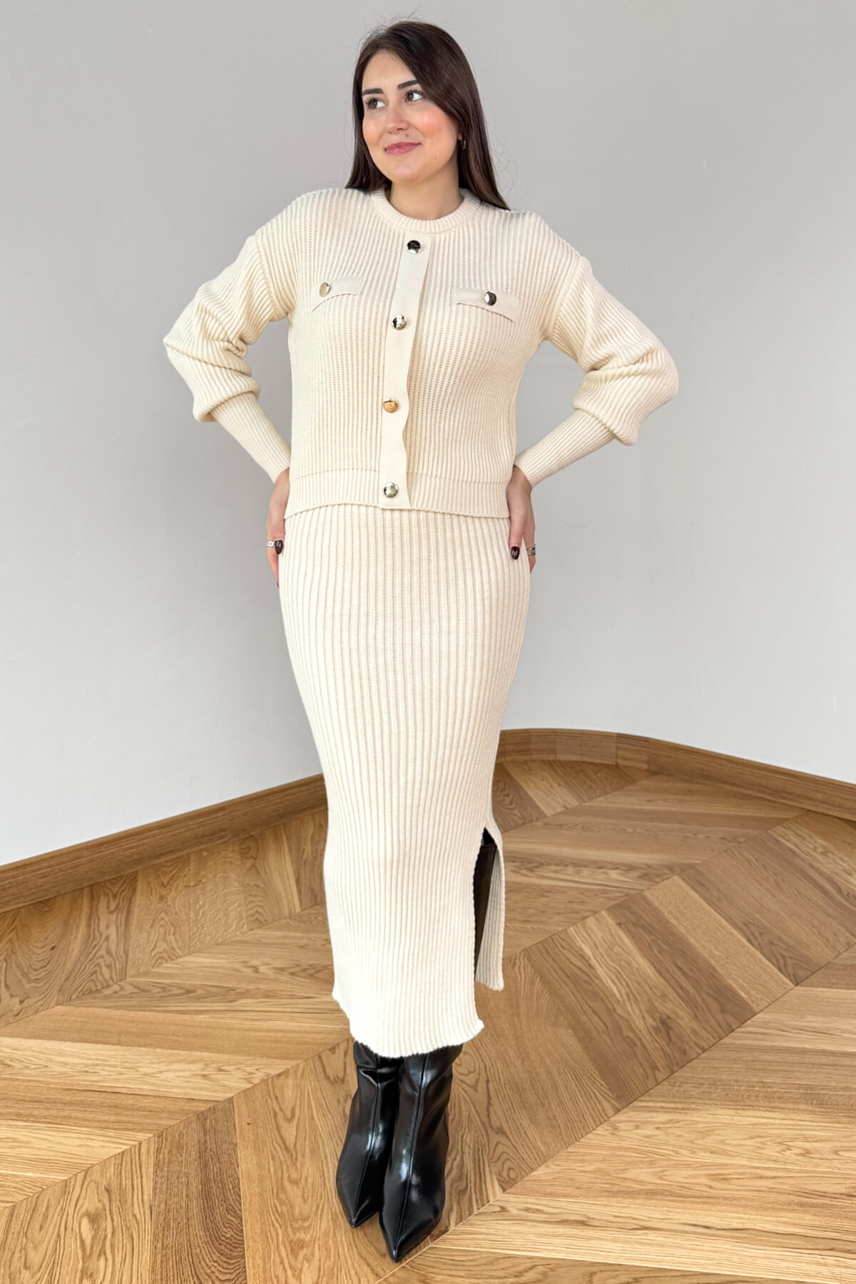Women's Knit Dress – Lucia – White