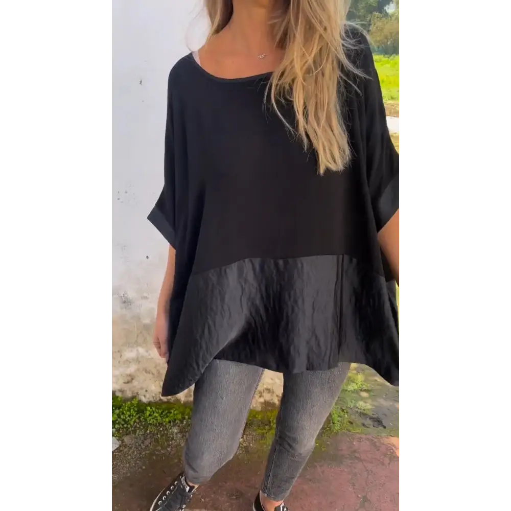 Ruffled Crewneck Blouse – Ziva – view 3