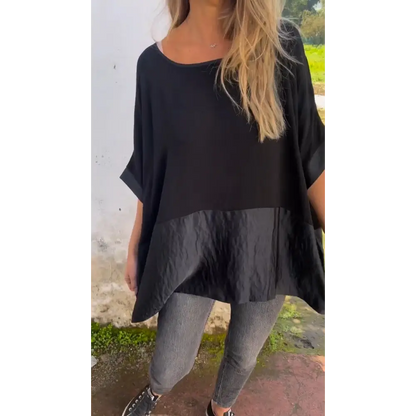 Ruffled Crewneck Blouse – Ziva – view 3