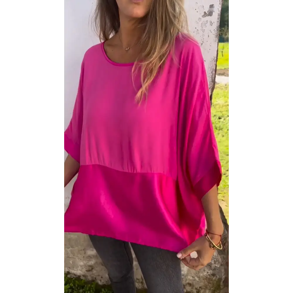 Ruffled Crewneck Blouse – Ziva