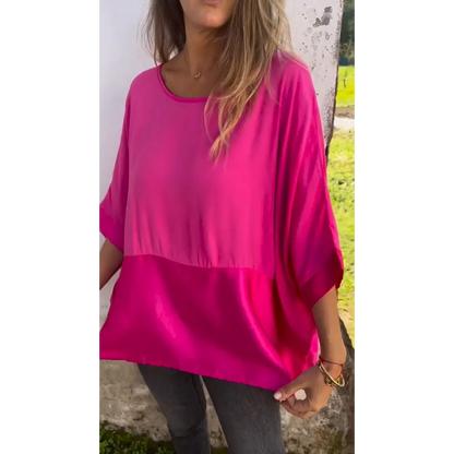 Ruffled Crewneck Blouse – Ziva