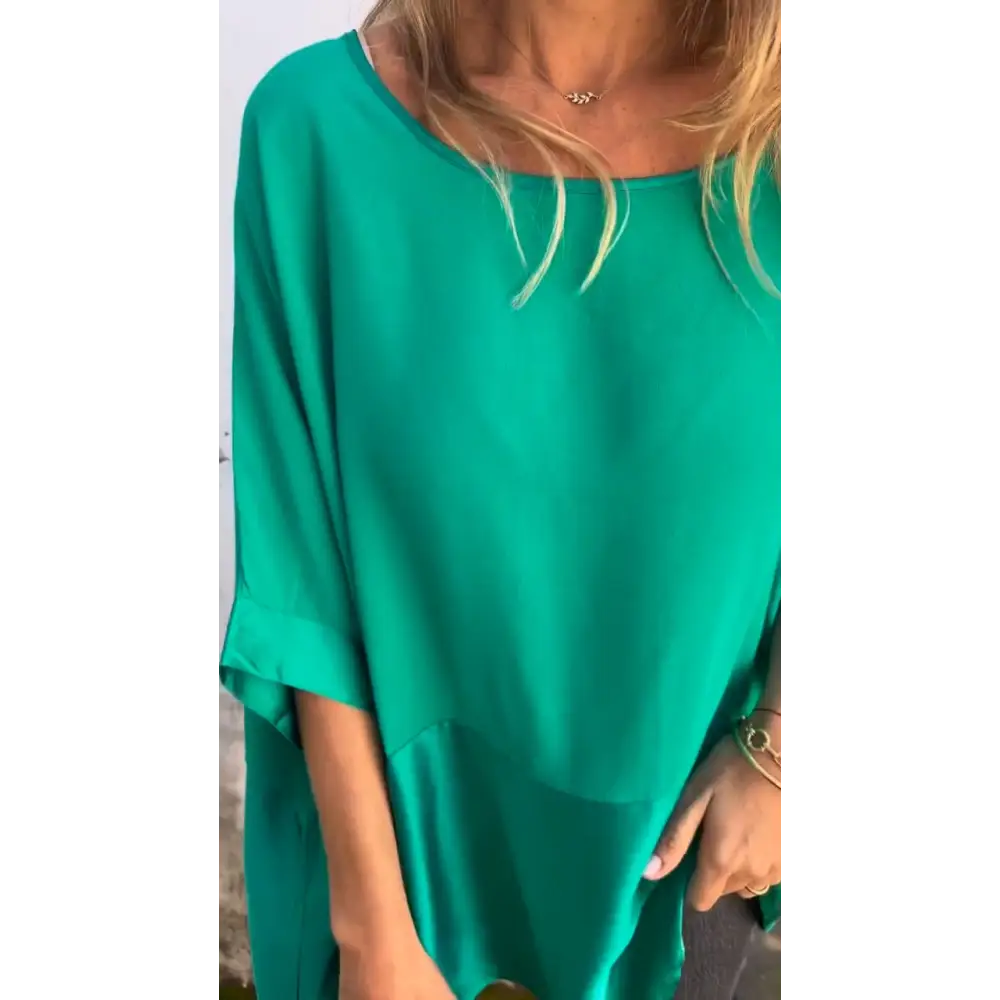 Ruffled Crewneck Blouse – Ziva – view 2