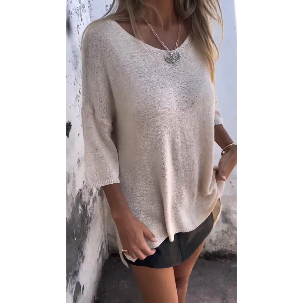 Comfort Knit Crewneck Blouse – Remi