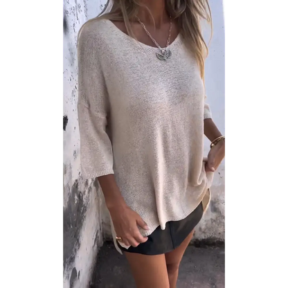 Comfort Knit Crewneck Blouse – Remi
