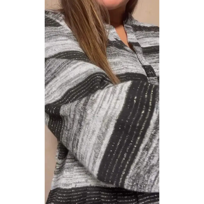 Women's Striped Long-Sleeve Blouse – Harper