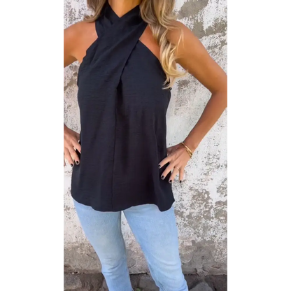 Comfort Cotton-Linen Halter Tank – Caroline