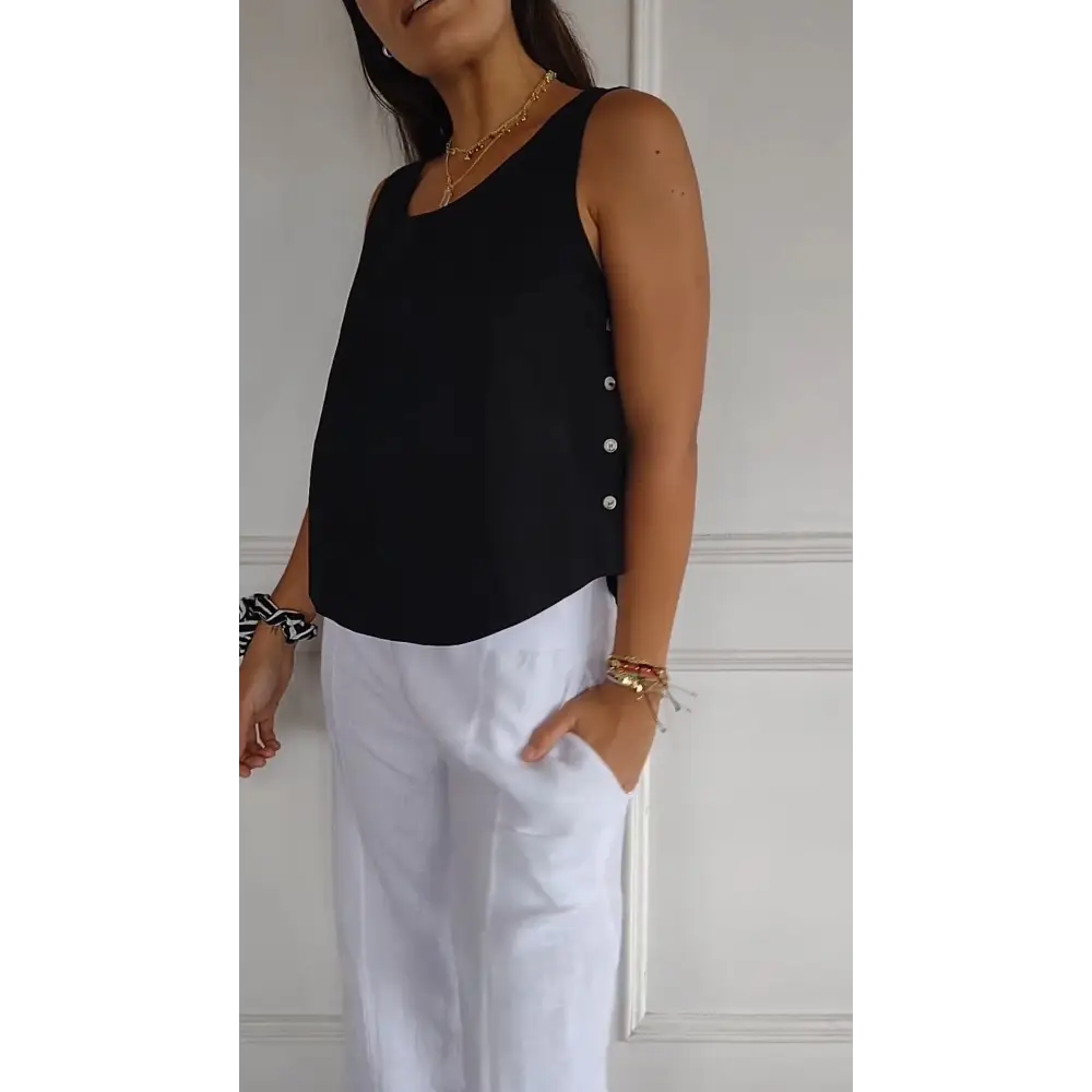 Cotton-Linen Tank – Flavia