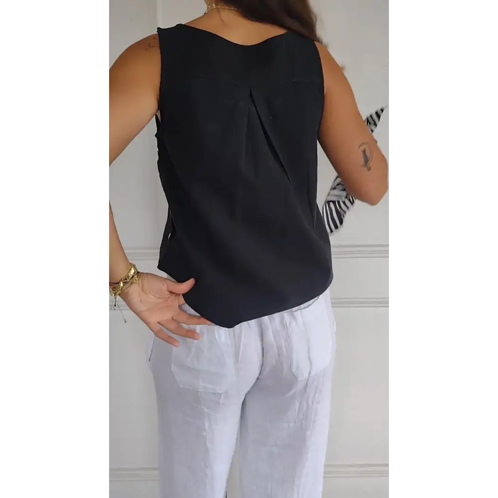 Cotton-Linen Tank – Flavia – view 3
