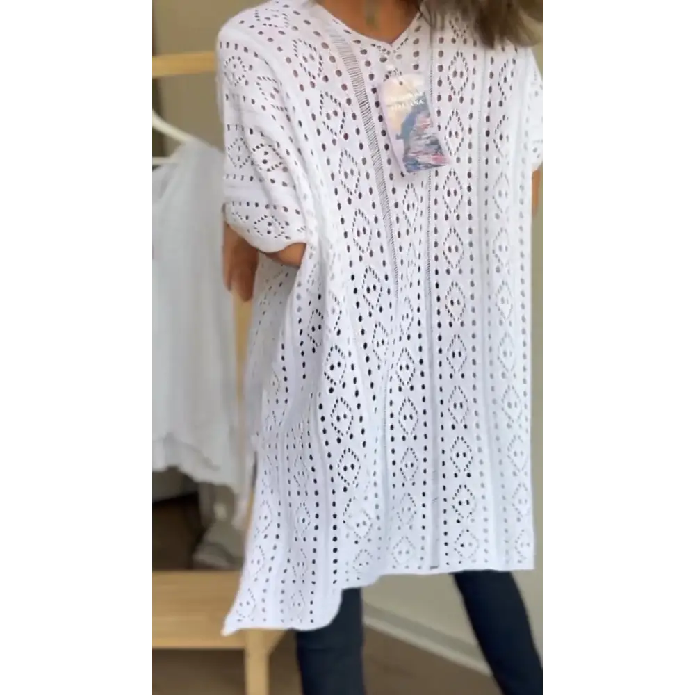Cutout V-Neck Blouse – Liana – view 4