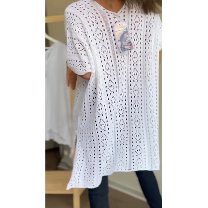 Cutout V-Neck Blouse – Liana – view 4