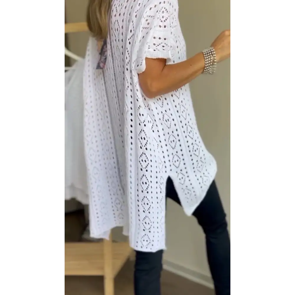 Cutout V-Neck Blouse – Liana – view 3