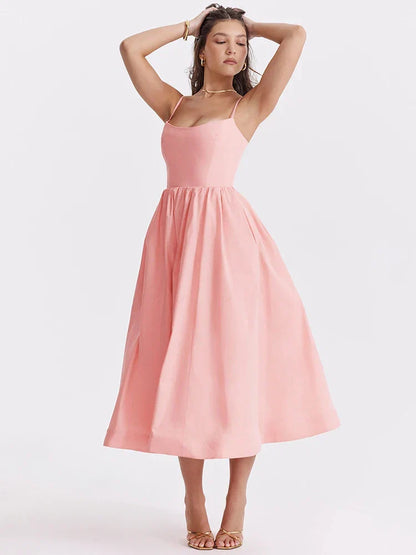 Corset Midi Dress – Jade