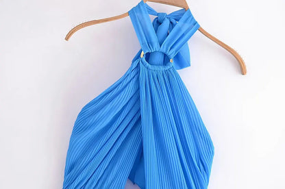 Crossover-Neck Dress – Alina – view 10