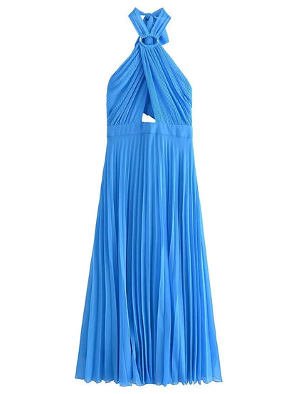 Crossover-Neck Dress – Alina – view 2