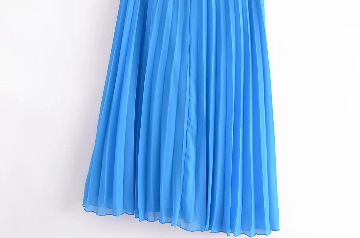 Crossover-Neck Dress – Alina – view 3