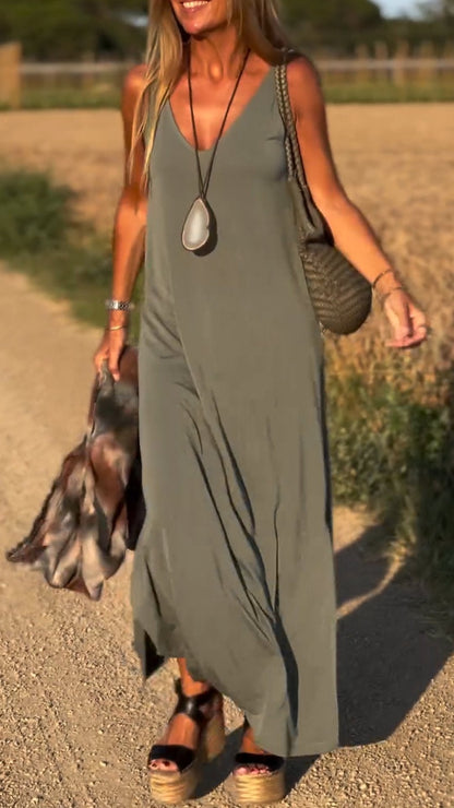 Women's Casual V-Neck Dress – Brenda