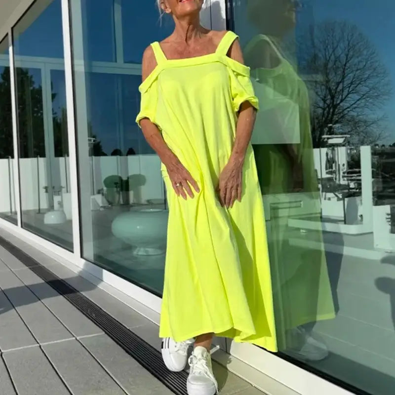 Women's Strappy Dress – Willa – Yellow